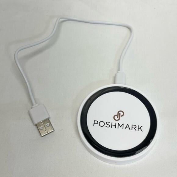 Poshmark Wireless Phone Charging Pad Logo Posh Swag - Picture 2 of 6